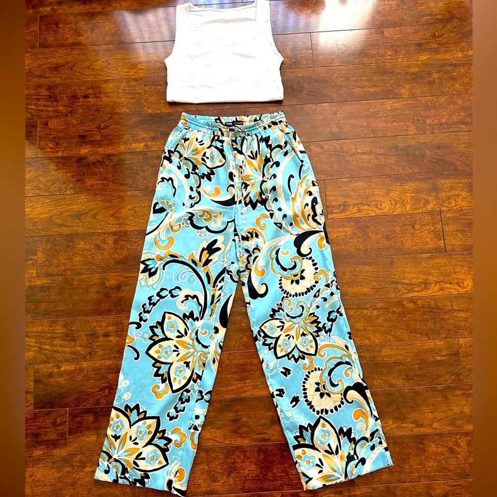 Pants silk